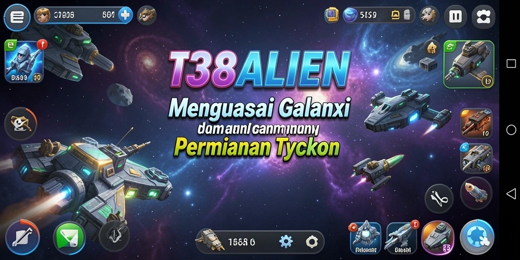 Screenshot permainan 138ALIEN menampilkan manajemen galaksi yang seru.