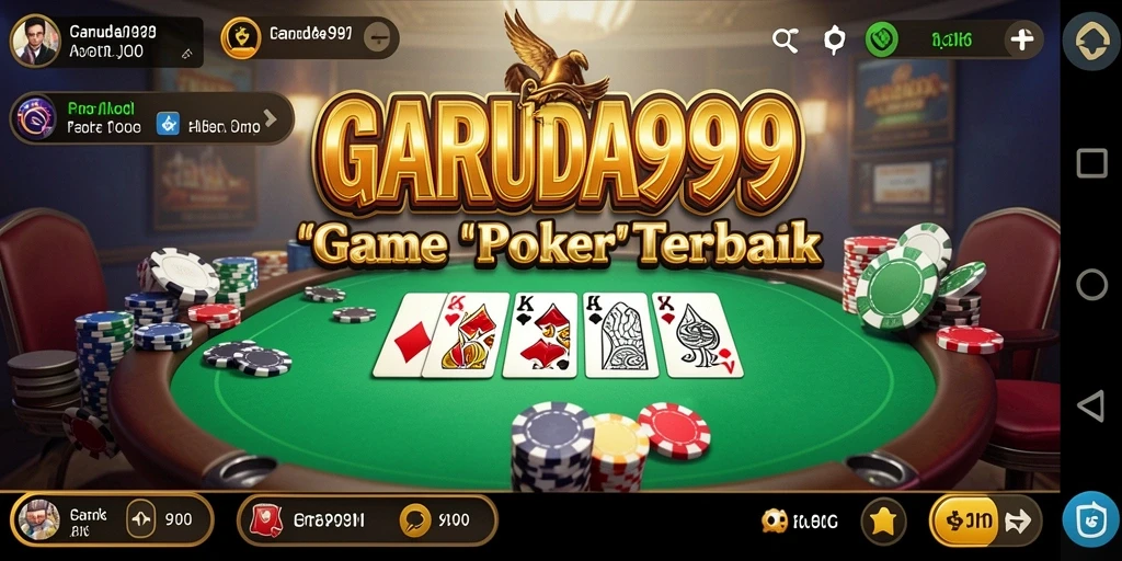 Tampilan gameplay Poker GARUDA999 yang menegangkan dan seru.