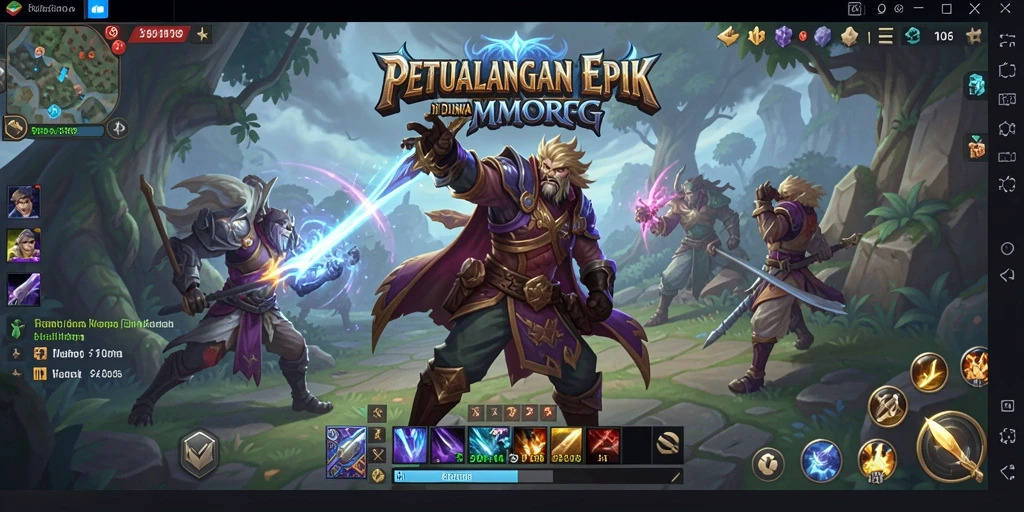 Screenshot N06 menunjukkan aksi seru dalam dunia MMORPG yang memikat.