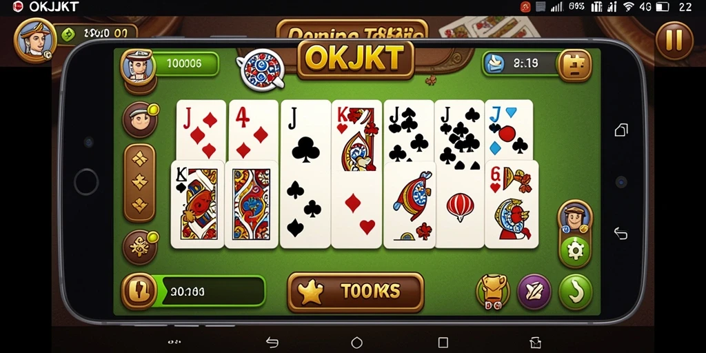 Tampilan gameplay seru dari OKJKT yang dapat menghibur pemain.