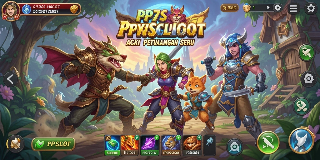 Tampilan aksi mendebarkan dalam gameplay PP7SLOT yang seru.