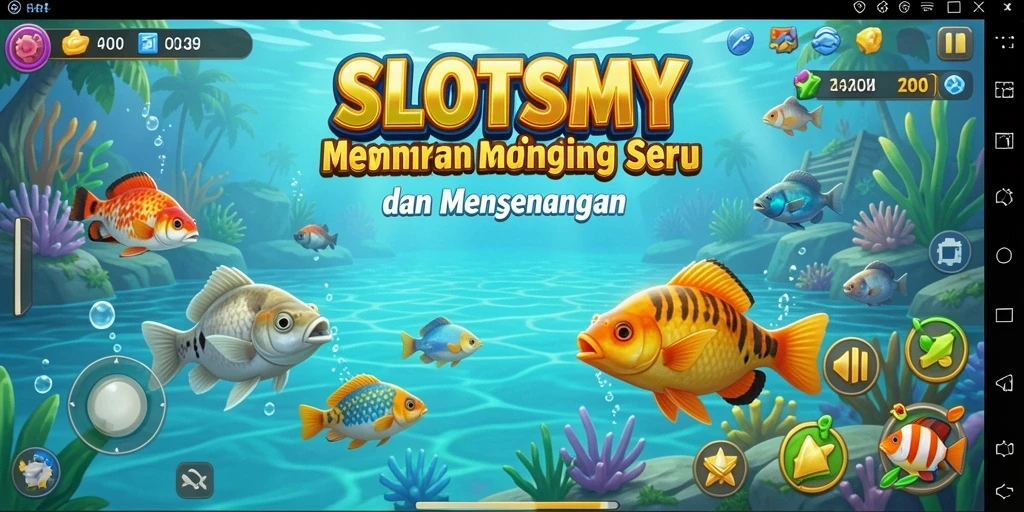 Tangkapan ikan besar dalam permainan memancing SLOTSMY.